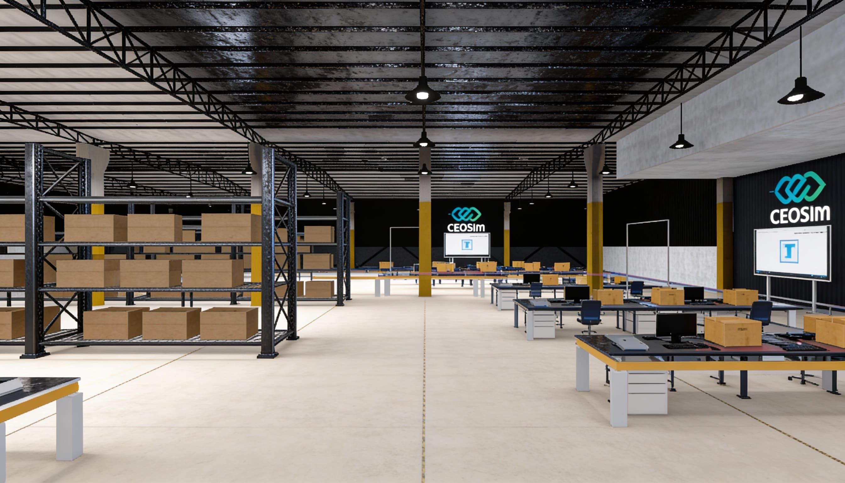 Zona de almacenaje en CEOSim VR